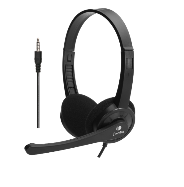 AURICULAR TIPO CASCO CON MICROFONO 3.5mm