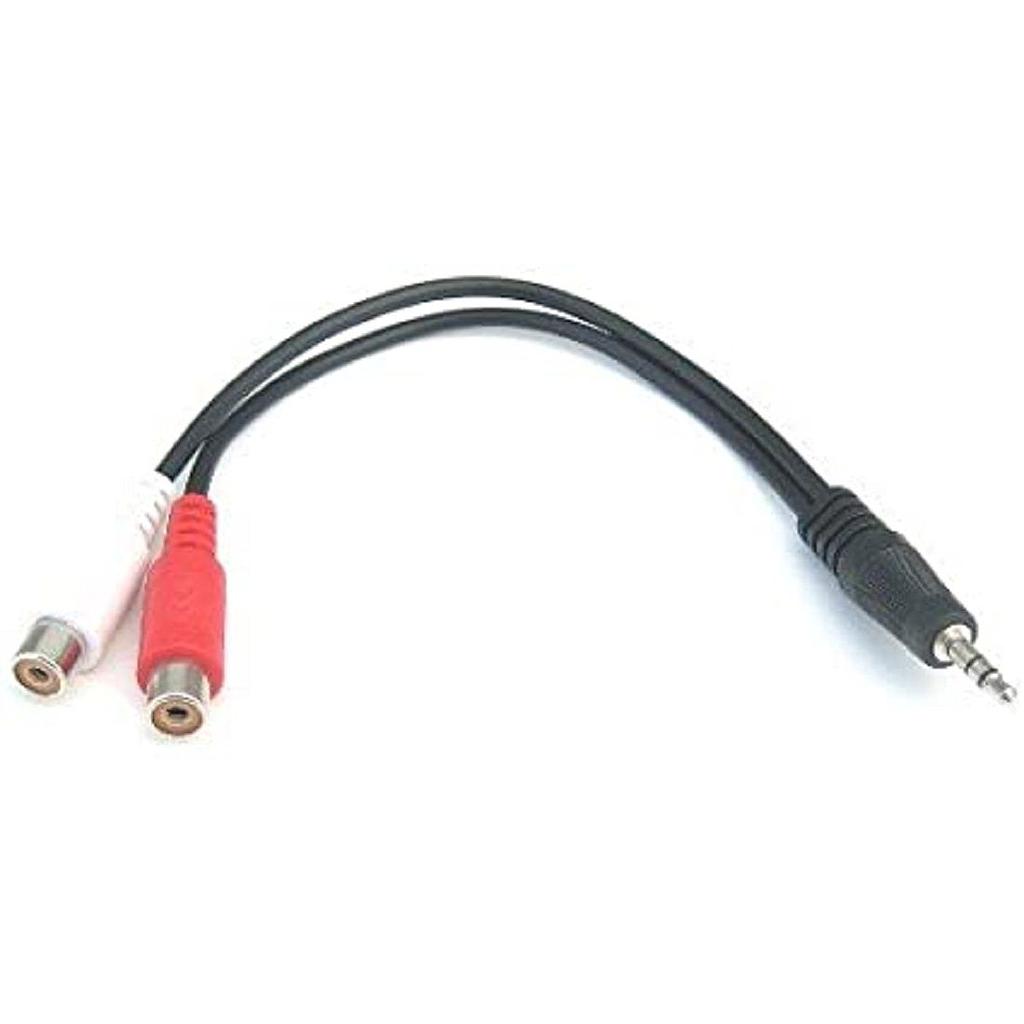 CABLE "Y" RCA 1 MACHO A 2 HEMBRA 20CM